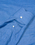 Finamore Milano Collo Eduardo Carlo Riva Cotton Linen Chambray Shirt