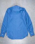 Finamore Milano Collo Eduardo Carlo Riva Cotton Linen Chambray Shirt