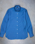 Finamore Napoli Collo Eduardo Carlo Riva Cotton Linen Chambray Shirt