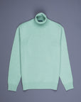 Drumohr Cashmere Dolcevita Turtleneck Verde Laguna