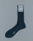 Frans Boone X Pantherella Vale Socks 100% Fil d'Ecosse / Cotton lisle Steel Blue