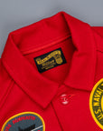 The Real McCoy's Militairy Souvenir Overshirt Wool Red