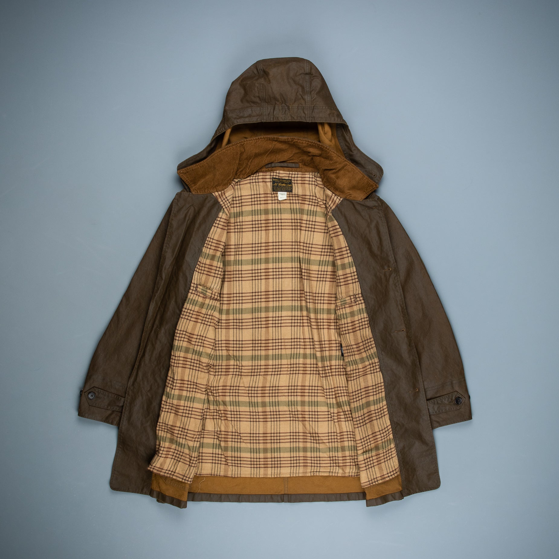 RRL Longbridge Waxed Cloth Coat