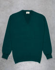 William Lockie Oxton Cashmere V-Neck Holly