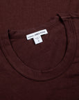 James Perse Crew Neck Tee Maroon