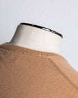 William Lockie Oxton Cashmere V-Neck Camel