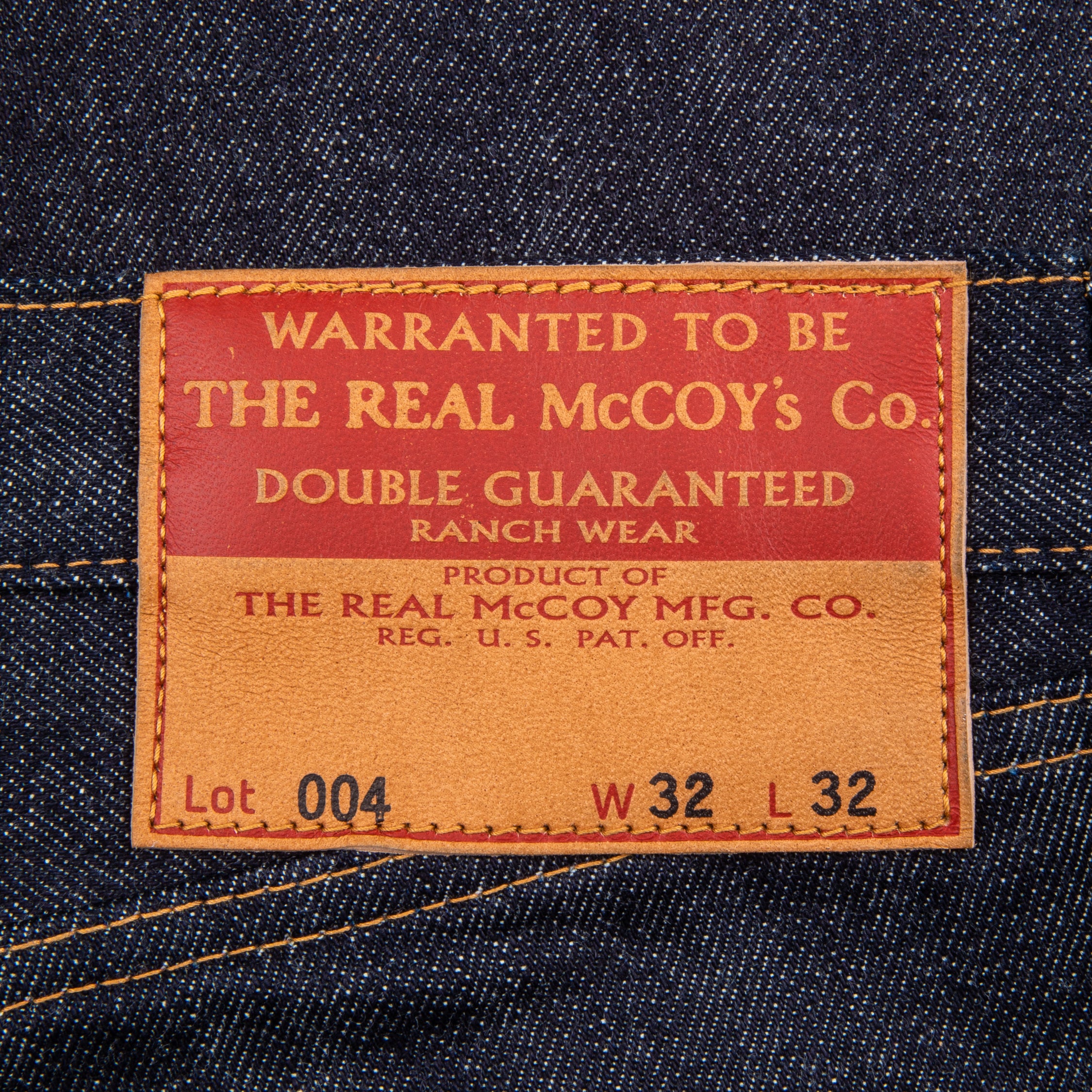 The Real McCoy&#39;s Lot. 004 Denim