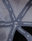 And Wander Back Mesh Cap Light Gray