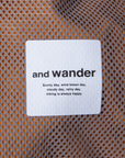 And Wander Light Hike Shorts Orange