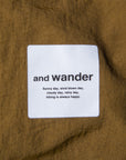 And Wander Ny Taffeta Hiker Shorts Khaki