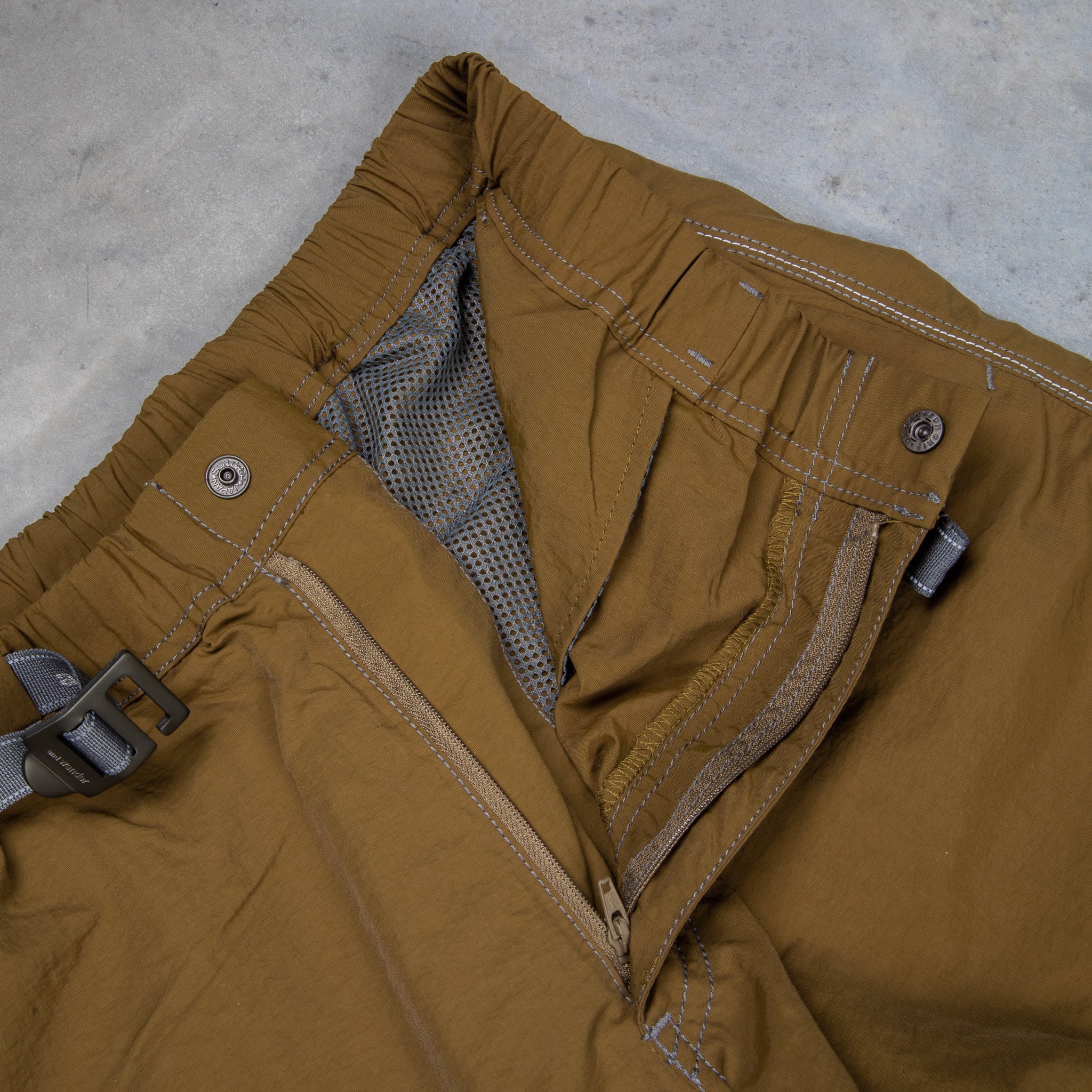 And Wander Ny Taffeta Hiker Pants Khaki