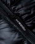 And Wander Diamond Stitch down jacket black