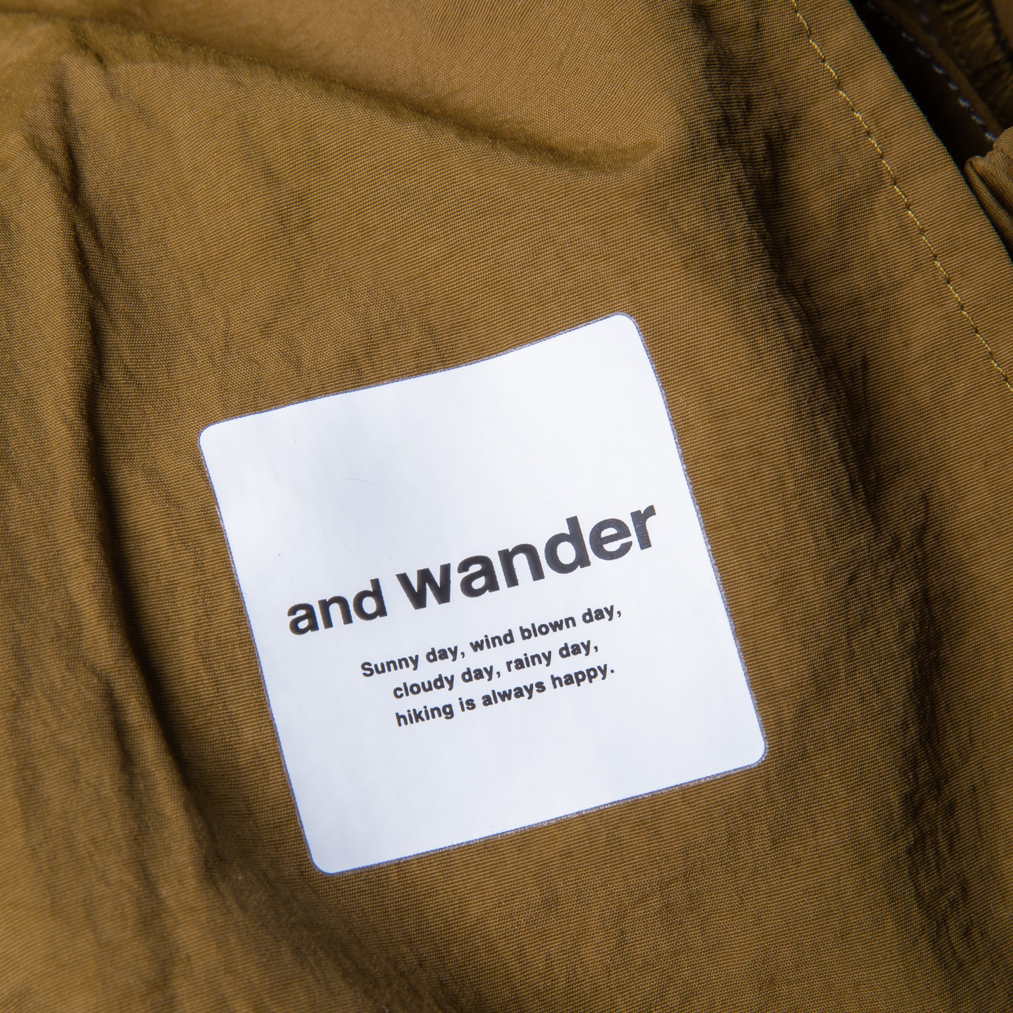 And Wander Ny Taffeta Hiker Pants Khaki
