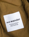 And Wander Ny Taffeta Hiker Pants Khaki