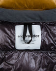And Wander Diamond Stitch down vest camel