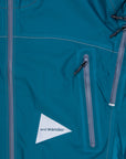 And Wander 3L UL Rain Jacket Blue