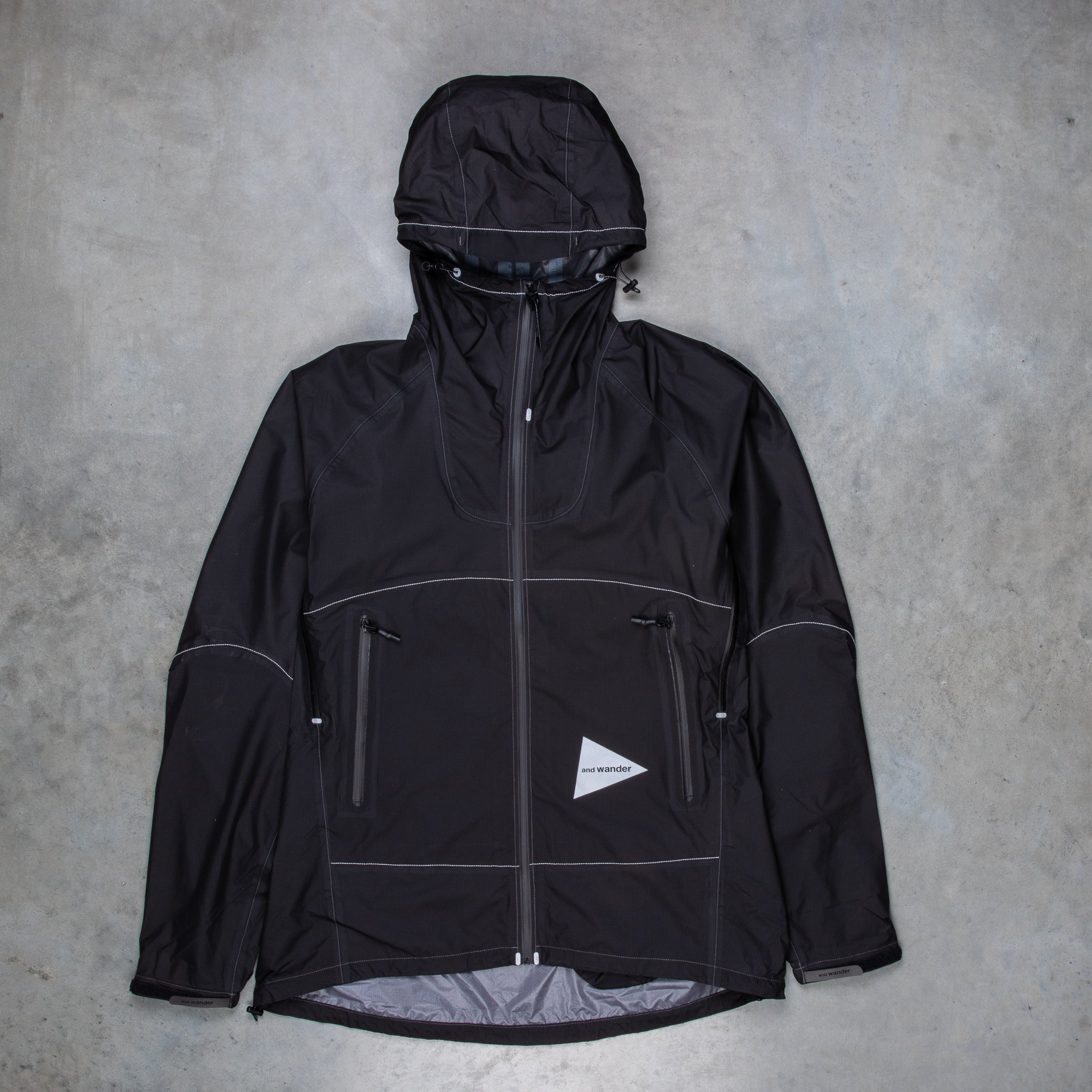 And Wander 3L UL Rain Jacket Black