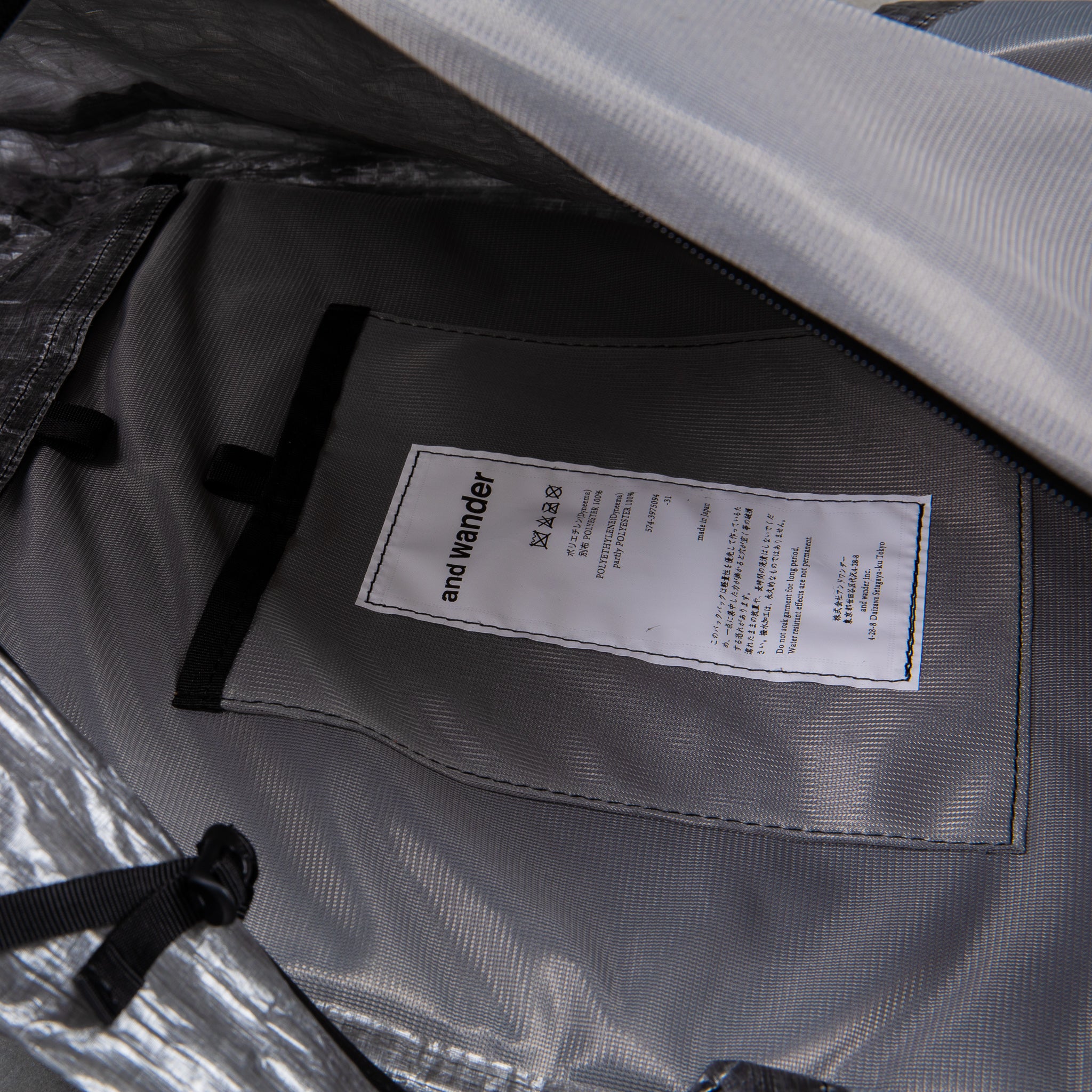 And Wander Dyneema Backpack Charcoal