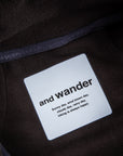 And Wander light fleece jacket charcoal