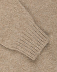 Drumohr Full Zip Garzato Wool Sweater Mastice