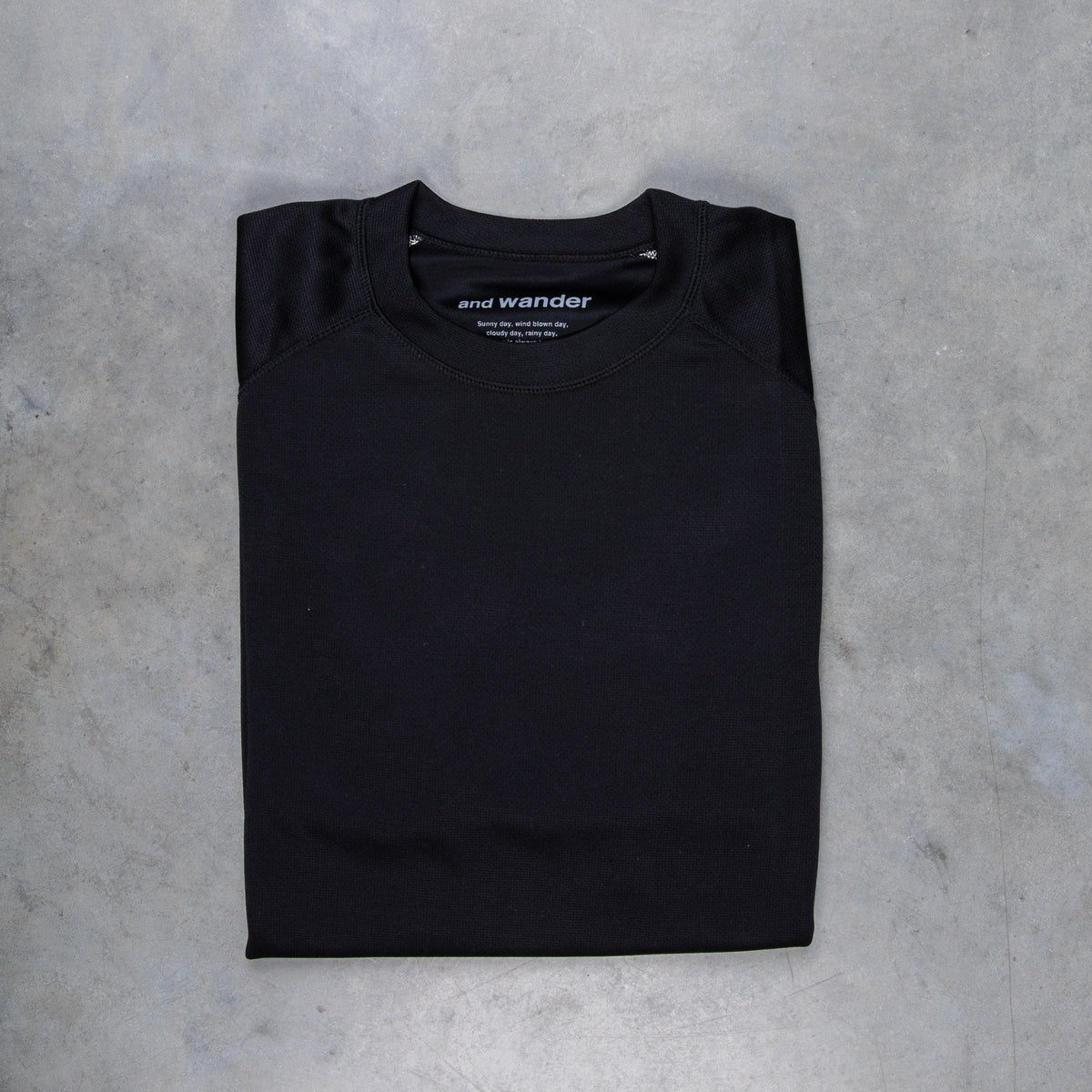And Wander Power Dry Jersey Raglan SS T Black – Frans Boone 