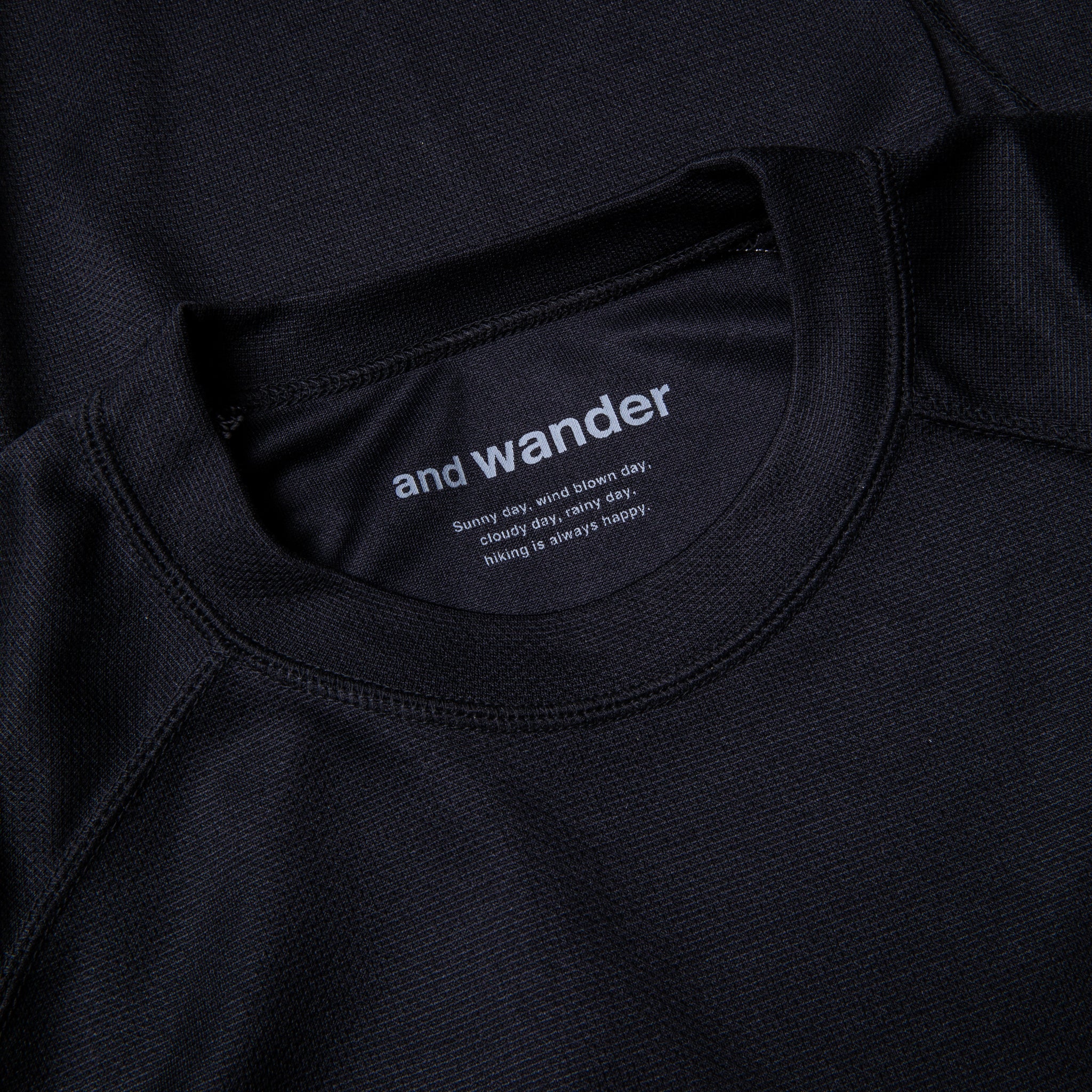And Wander Power Dry Jersey Raglan LS T Black – Frans Boone