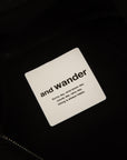 And Wander light fleece jacket black