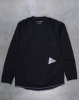 And Wander Power Dry Jersey Raglan LS T Black