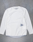 And Wander Power Dry Jersey Raglan LS T Off-White