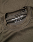 And Wander Power Dry Jersey Raglan LS T Khaki