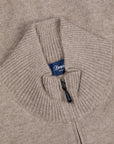 Drumohr Full Zip Cashmere Beige Sabbia