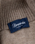 Drumohr Full Zip Cashmere Beige Sabbia