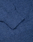 Drumohr Full Zip Cashmere Blu Denim