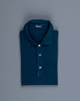 Drumohr Crepe Cotton ML Polo Blu Navy