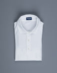 Drumohr Crepe Cotton MC Polo Bianco