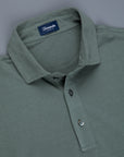 Drumohr Crepe Cotton ML Polo Verde Marcio