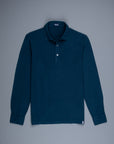 Drumohr Crepe Cotton ML Polo Blu Navy