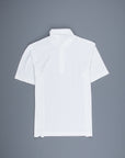 Drumohr Crepe Cotton MC Polo Bianco