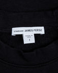 James Perse Raglan Crew Sweatshirt Black