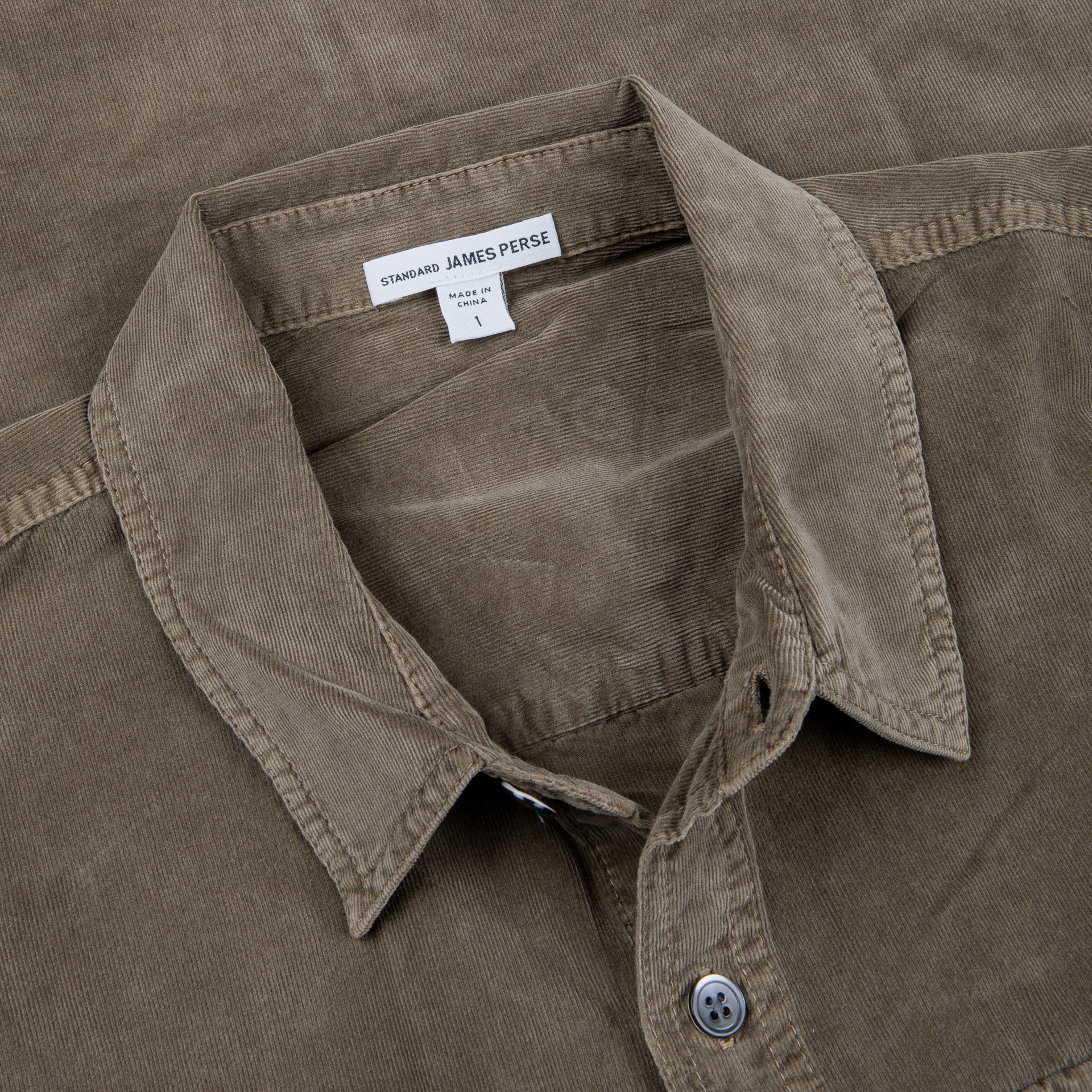 James perse コート　サイズ1 made in Italy James Perse Corduroy utility shirt Old Whiskey Pigment