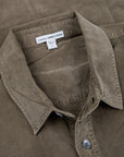 James Perse Corduroy utility shirt Old Whiskey Pigment