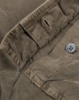 James Perse Corduroy utility shirt Old Whiskey Pigment