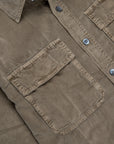 James Perse Corduroy utility shirt Old Whiskey Pigment