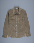 James Perse Corduroy utility shirt Old Whiskey Pigment