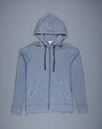 James Perse Vintage Cotton Zip Hoodie Arsenic Pigment