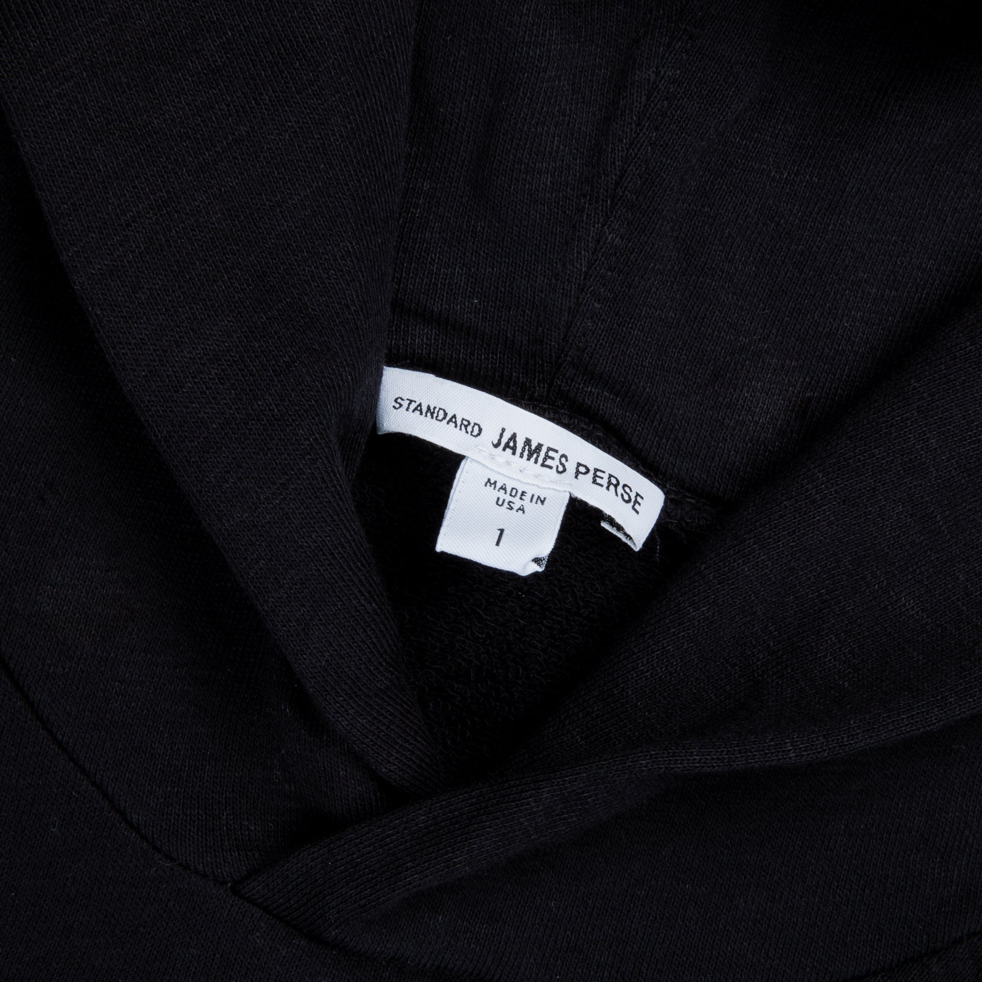 James Perse French Terry Hoodie Black