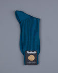Frans Boone x Pantherella Rutherford Royal Merino Sock Dark Teal