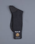Frans Boone x Pantherella Rutherford Royal Merino Sock Dark Grey