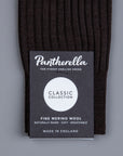 Frans Boone x Pantherella Laburnum Merino Wool Ankle High Socks Chocolat