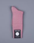 Frans Boone x Pantherella Packington Merino wool socks Old Rose